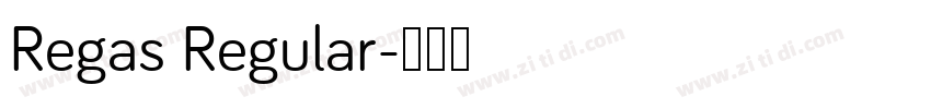 Regas Regular字体转换